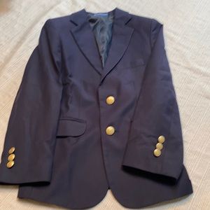 Boys navy blazer w/ gold buttons